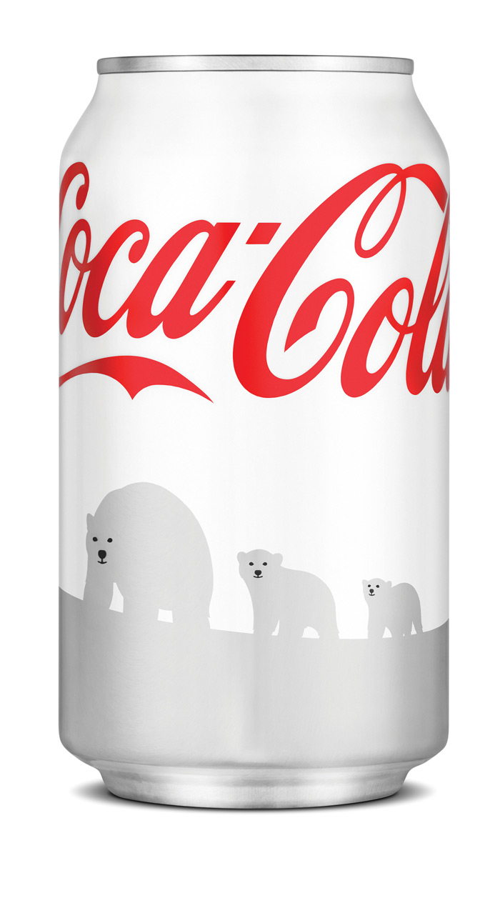 Polar Bear Drinking Soda Clear Sticker — The Little Red House