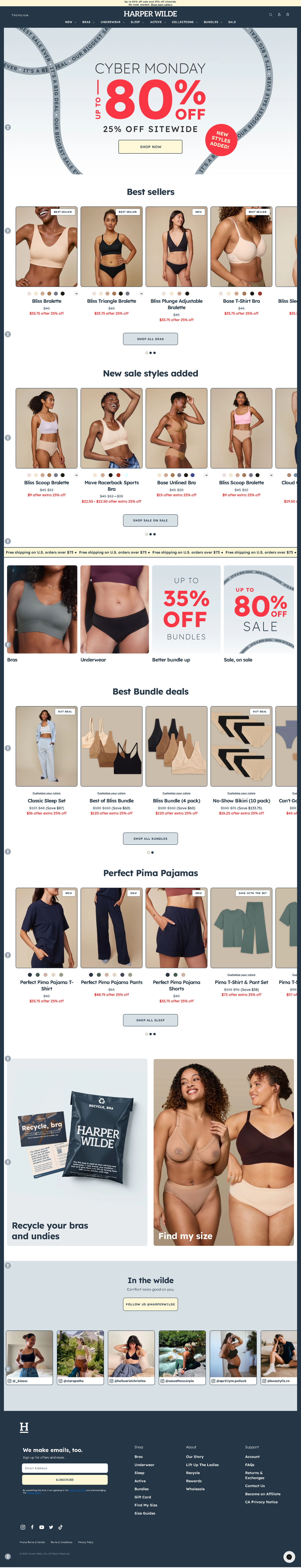 Screenshot of Harper Wilde, from the product page examples collection.