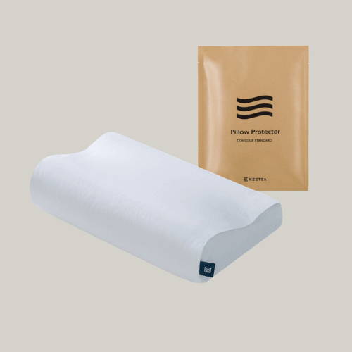 The Keetsa Pillow Plus Mattress in bedroom.