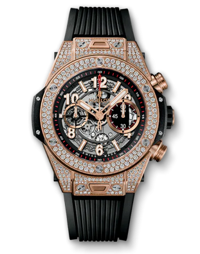 Big Bang Unico 45 King Gold / Pavé / Black