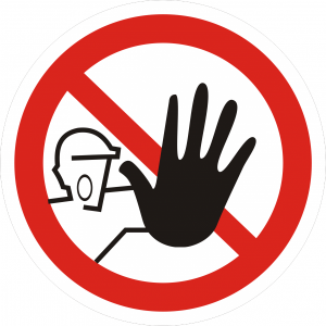 Векторный знак «Доступ (проход, вход) посторонним запрещен»