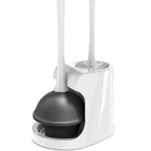 Toilet bowl brush and plunger