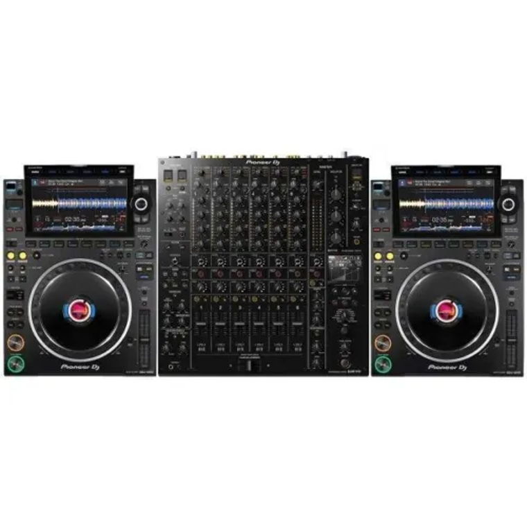 Pair 2x Pioneer CDJ-3000 + DJM-V10-LF Pro DJ Mixer