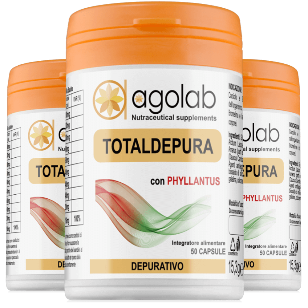 Totaldepura detox purificante detossinante depurativo naturale bio agolab nutraceutica integratore alimentare