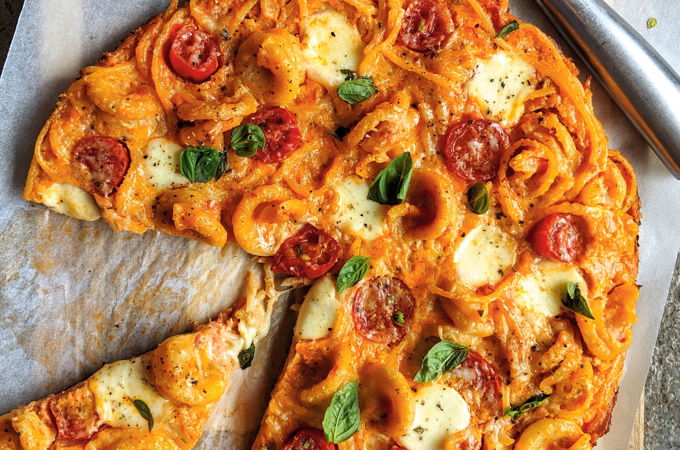 Frittata de pâtes façon pizza