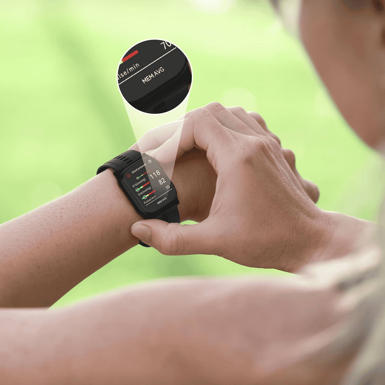 Smart Blood Pressure Watch with HR and SpO2 Wellue
