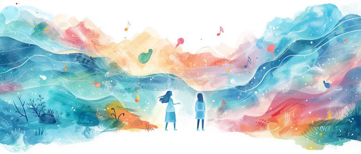 Abstract illustration of the transformative power of speech therapy.
