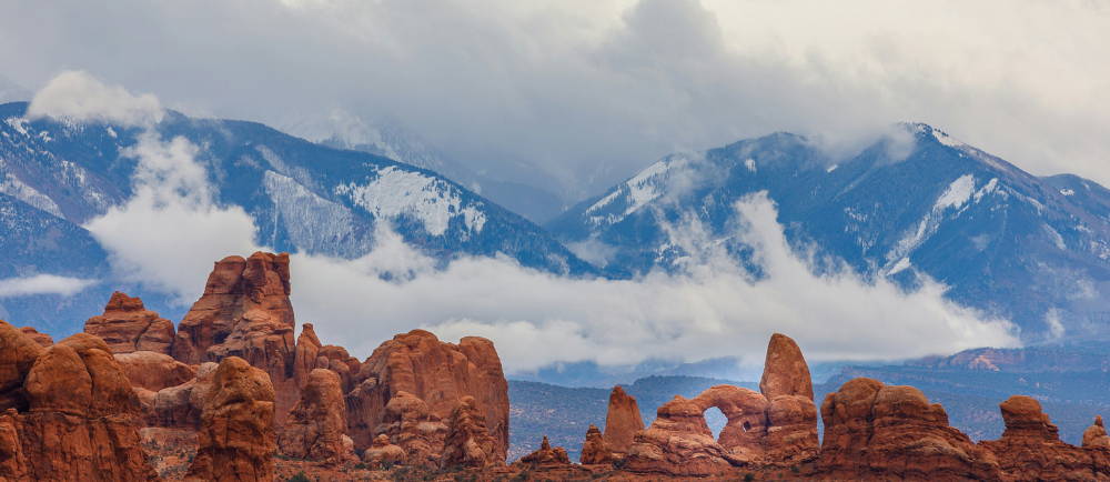 Moab and the La Sal Mountains, Utah