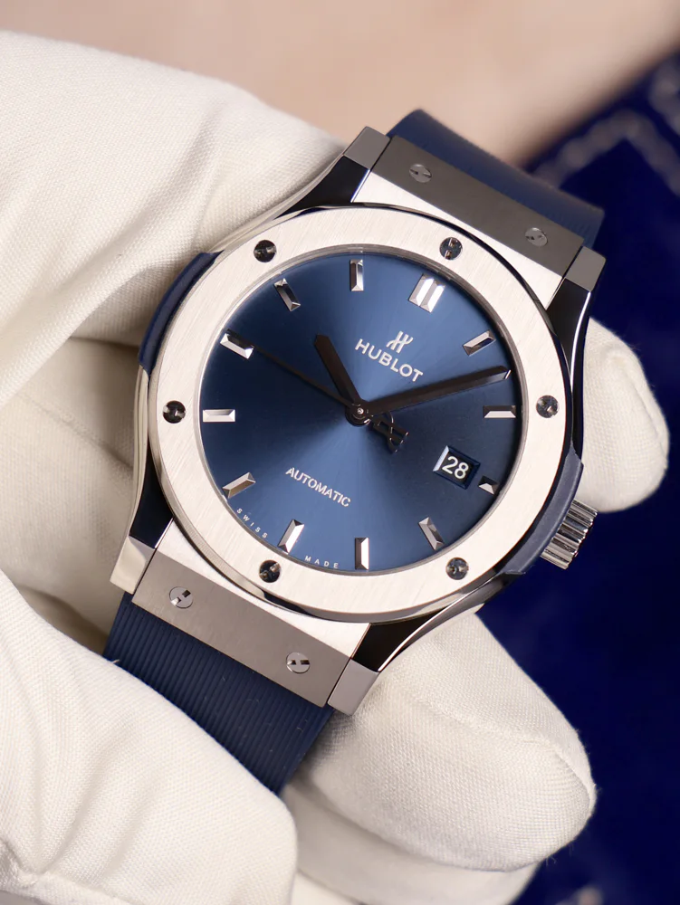 Hublot Classic Fusion Blue 542.NX.7170.LR Box and Papers 2021