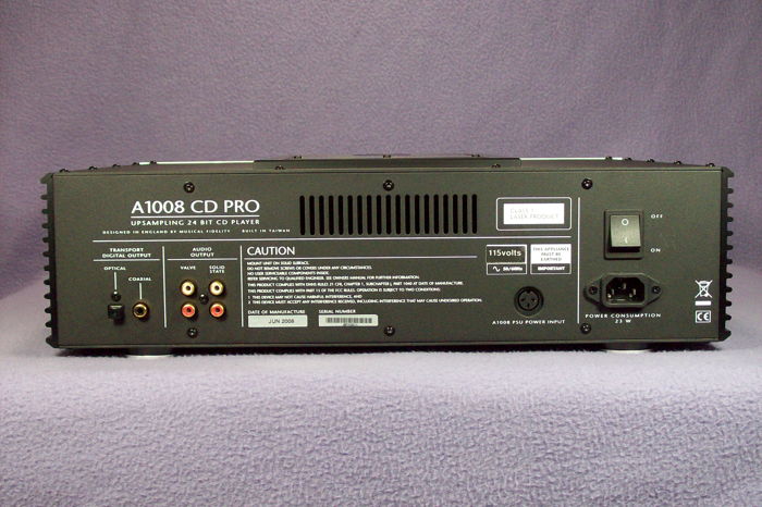 Musical Fidelity A1008 Tube CD Player