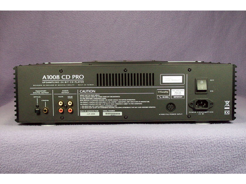 Musical Fidelity A1008 Tube CD Player