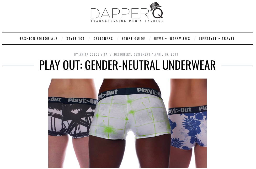 dapperQ - Play Out: Gender Neutral Underwear