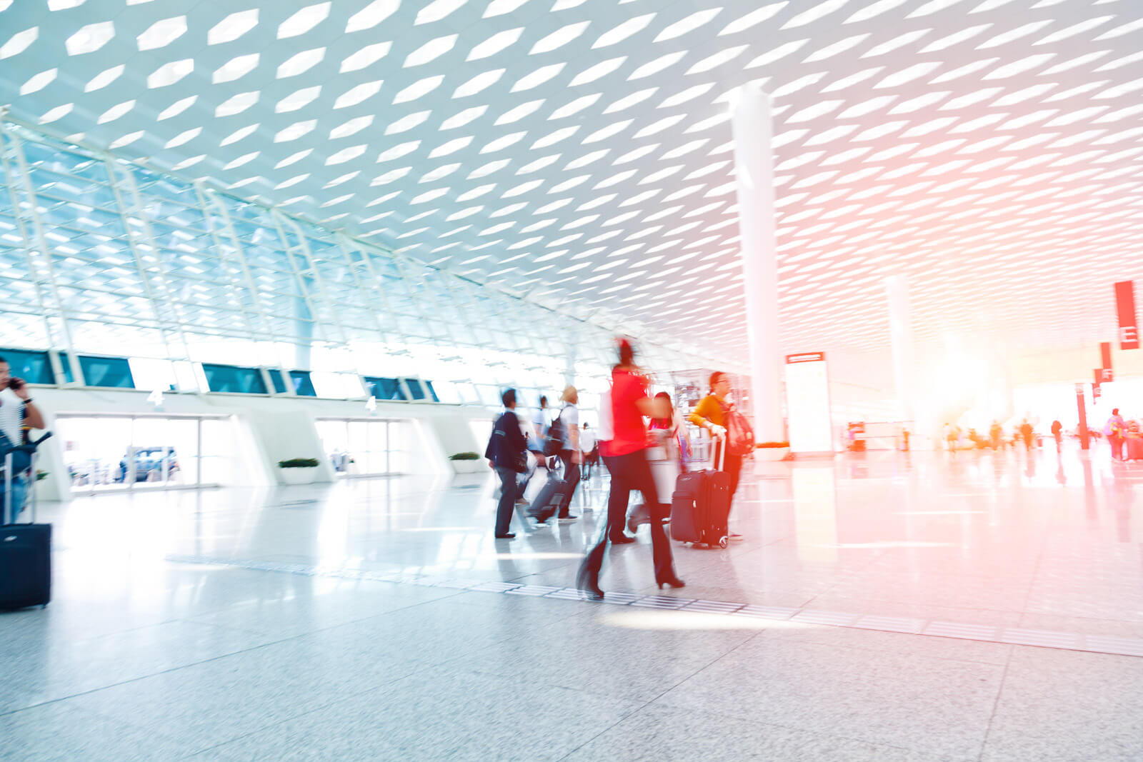 passenger in the airport terminal