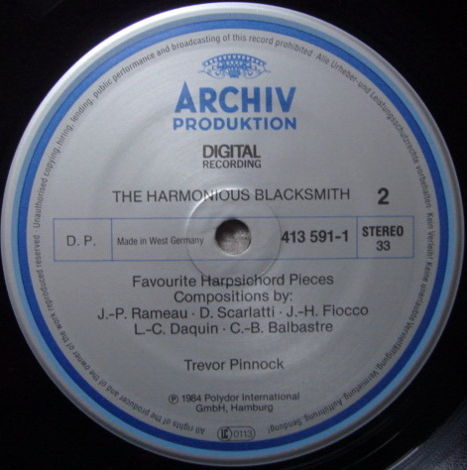 Archiv Digital / PINNOCK, - The Harmonious Blacksmith, NM!