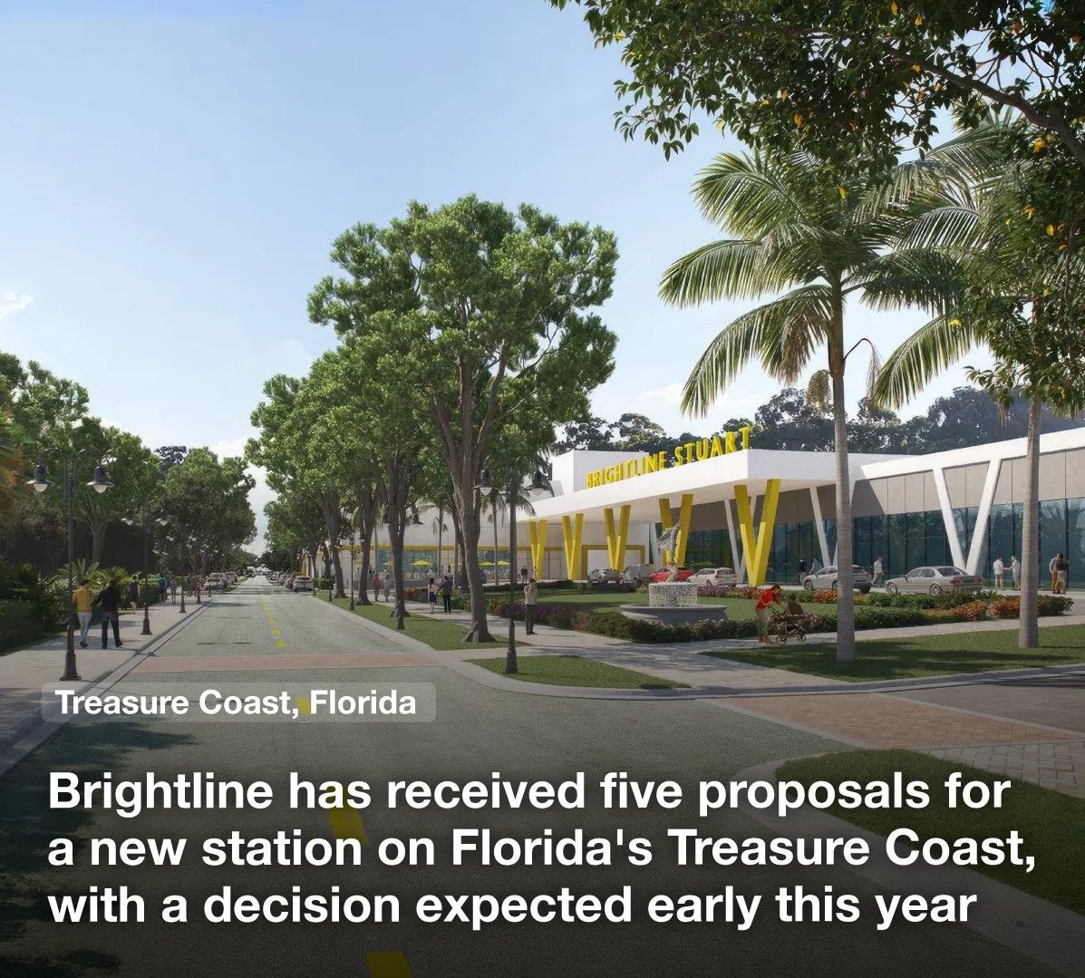 featured image for story, Brightline ha recibido cinco propuestas para una nueva estación en la Costa del
Tesoro de Florida, y se espera una decisión a principios de este año.