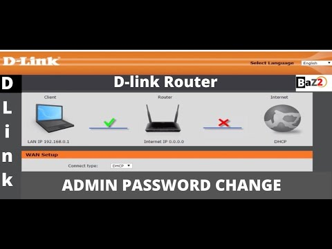 change d-link admin password