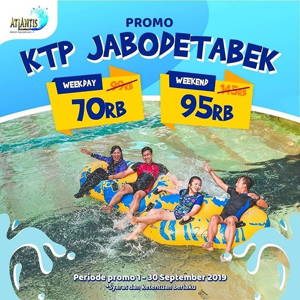 Atlantis Water Adventures: Promo Rp 70rb dengan KTP Jabodetabek! sampai 09/30/2019