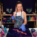 EASY 3D Effect in Acrylic Pouring Abstract Art with Olga Soby