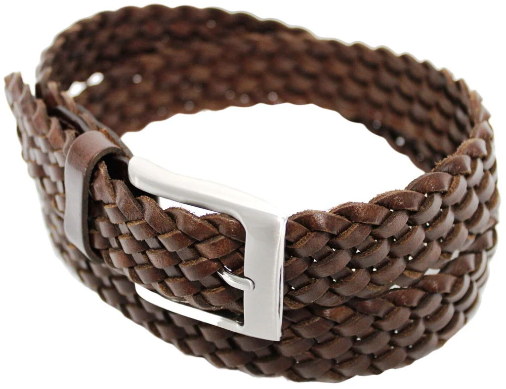 Quality Full Grain Genuine Leather Braided Belt. Style No: 41027 Hide & Chic - Image 3