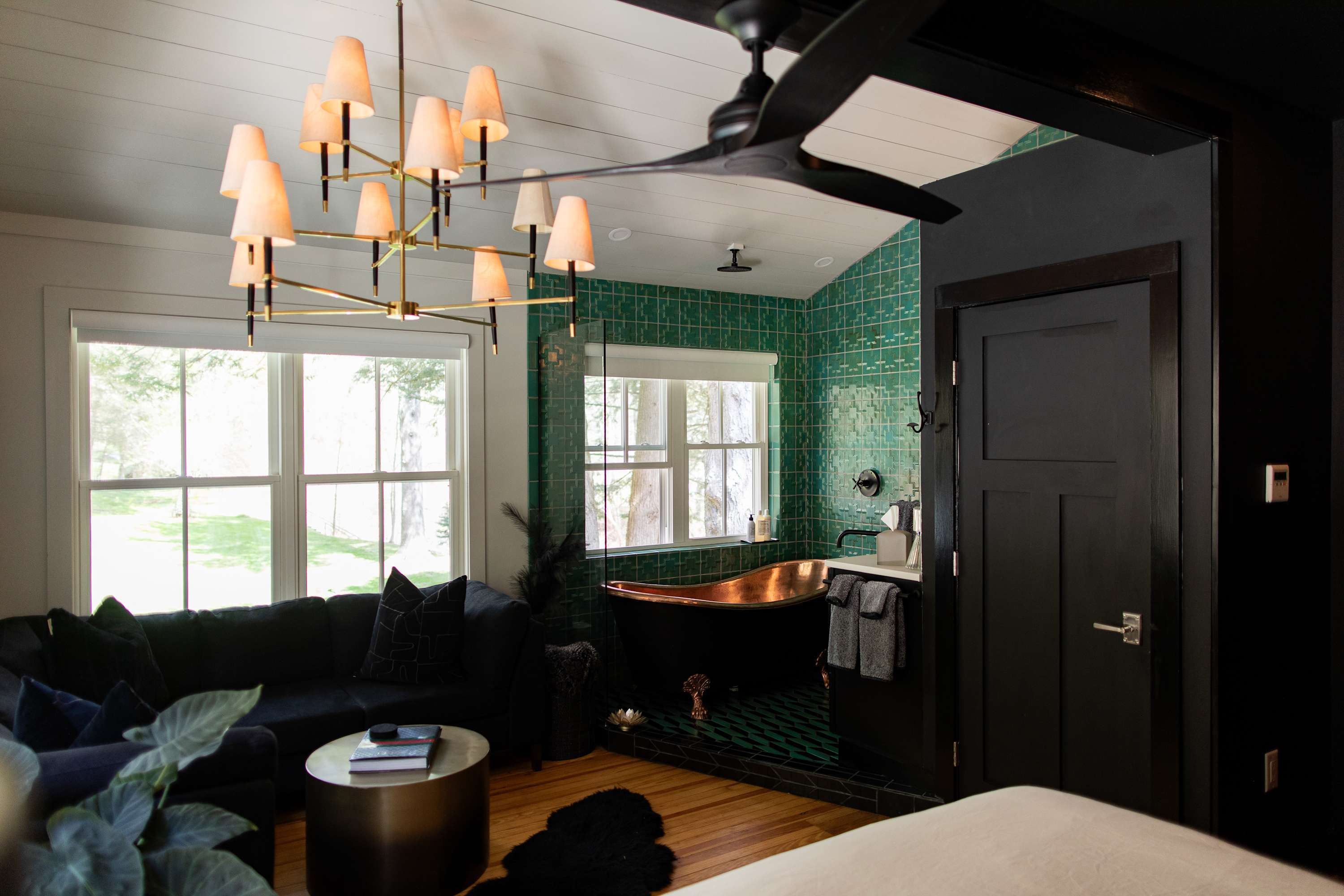 Primary Suite with Copper Clawfoot Tub