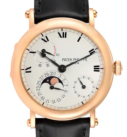 Patek Philippe Complications Calendar Power Reserve Moon Phase 5054