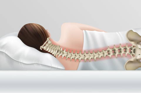 Oreiller Ergonomique, Coussin Memoire de Forme, Oreiller Cervical, Oreiller Cervical Orthopedique, Oreiller Memoire de Forme
