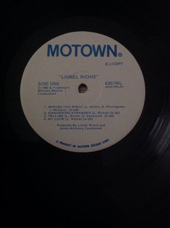 Lionel Richie - Lionel Richie Motown Records Promo Viny...