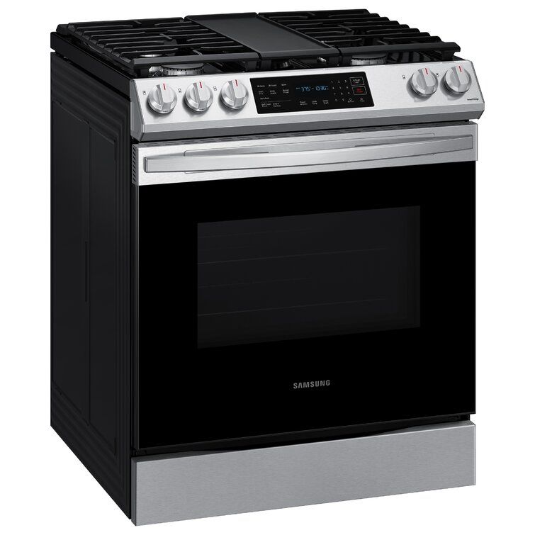 Samsung Stainless Steel 30" 6 cu. ft. Smart SlideIn Gas Range with