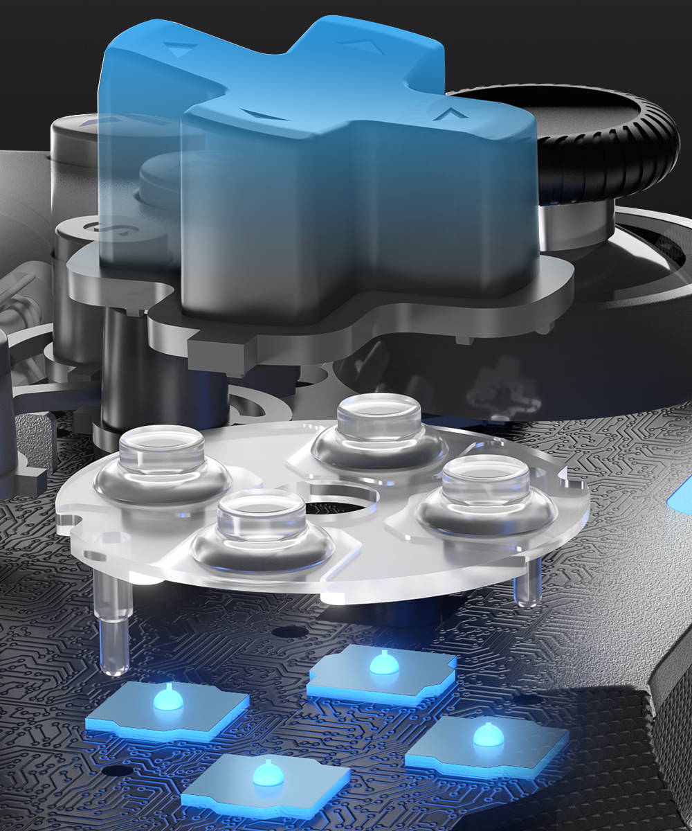 EasySMX X10 wireless pc controller with Metal-dome buttons