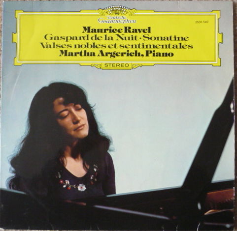 RAVEL  - MARTHA ARGERICH PIANO DG LP EXCEL LOW PRICE