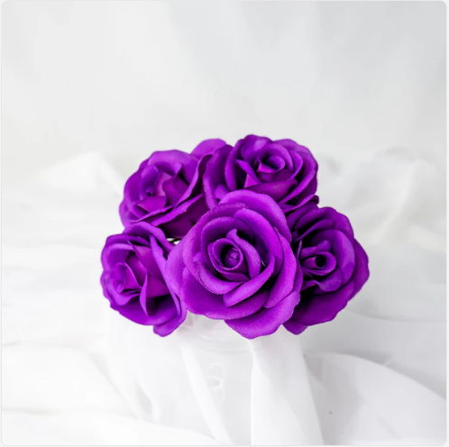 Purple Velveteen Bloom - Realistic Artificial Flowers - Image 5