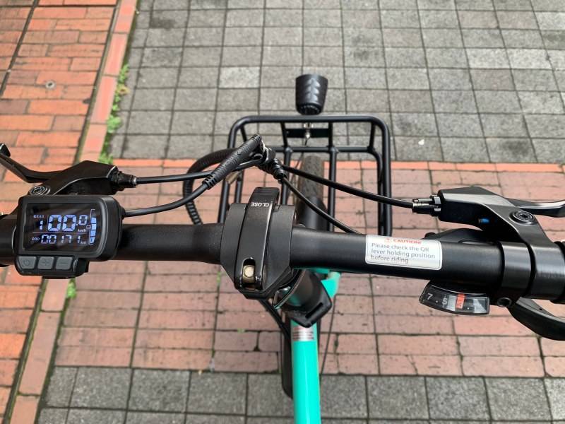 電動アシスト自転車のハンドル