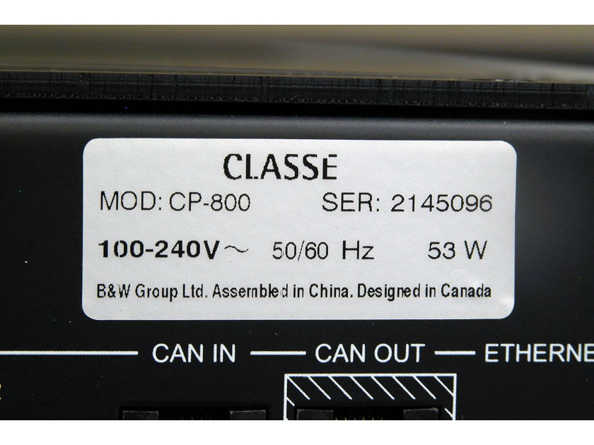 Classe CP-800 Preamplifier/Processor