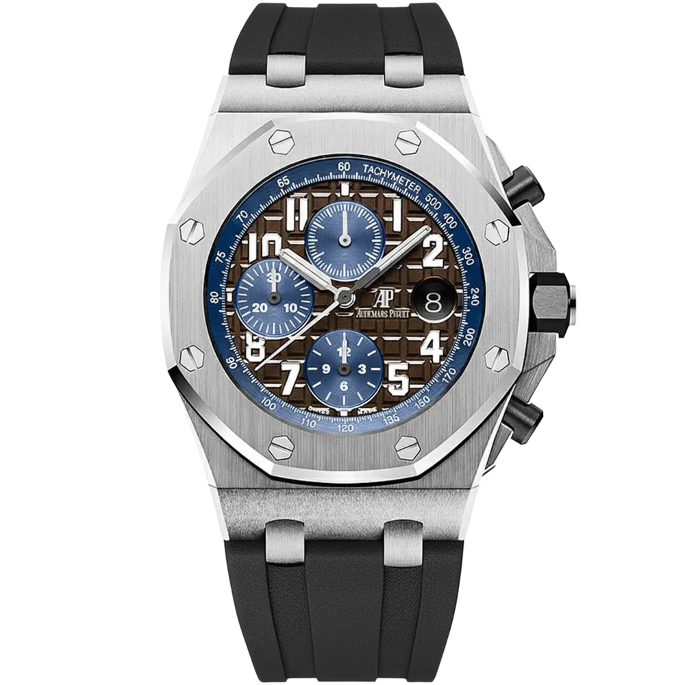 Chronograph Navy Havana Chocolate Brown Dial 26470ST, image 1