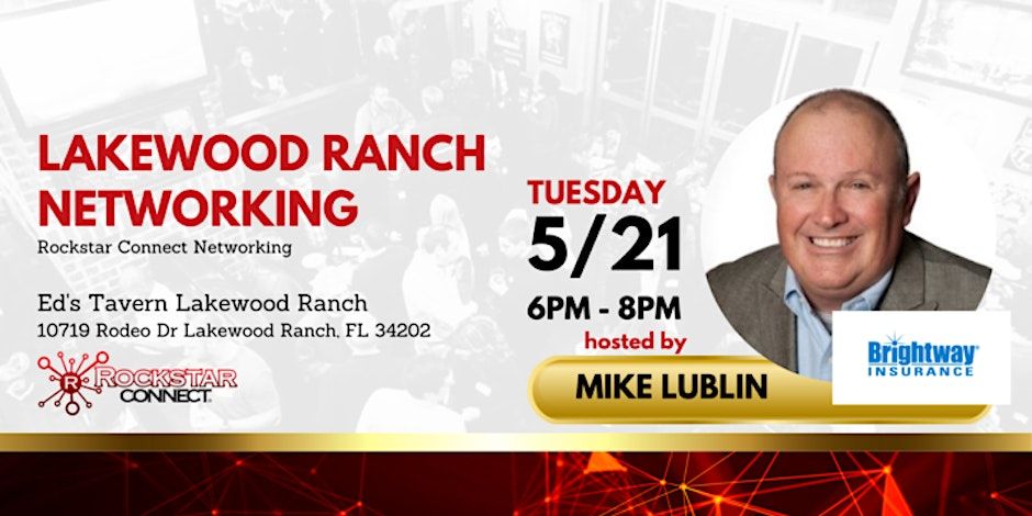 Free Lakewood Ranch Rockstar Connect Networking Event (May, Florida) promotional image