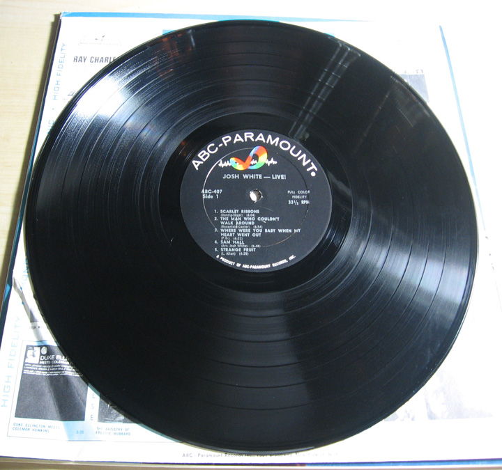 Josh White - Live! - Original Mono  - 1961 ABC-Paramoun... 4