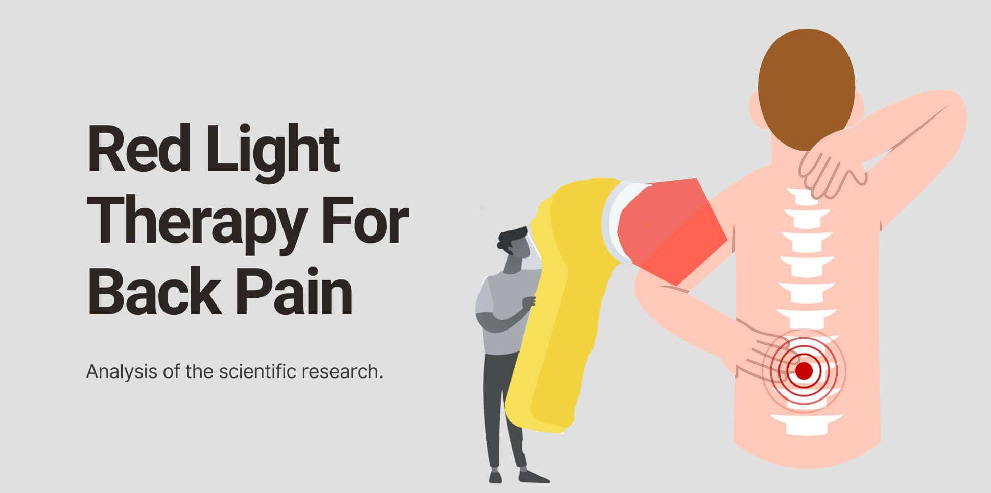 Explore the scientific research of red light therapy for back pain