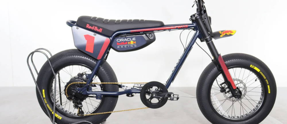 a Super73 Z Adventure Red Bull SE electric mini moto