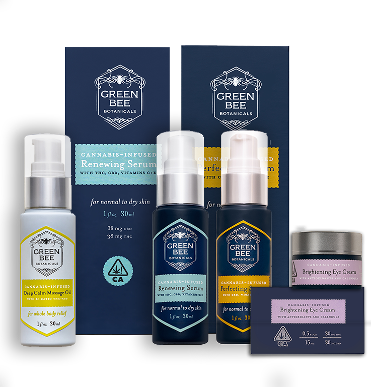 Green Bee Botanicals Cannabis Skincare with THC and CBD