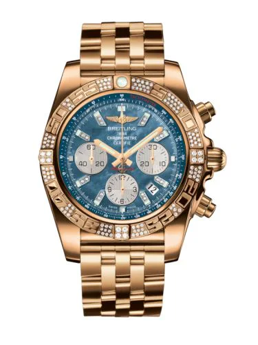 Chronomat 44 Rose Gold / Diamond / Black Pearl Diamond / Bracelet