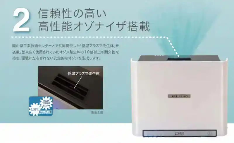 オゾナイザ搭載