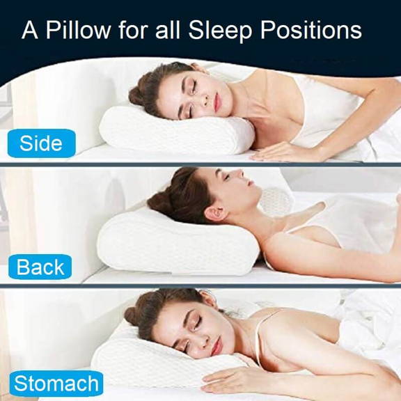 Neck Pillow, Contour Orthopedic Pillow, Memory Foam Pillow, Ergonomic Orthopedic Cushion
