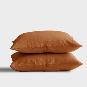 Linen Sham Set | Terracotta