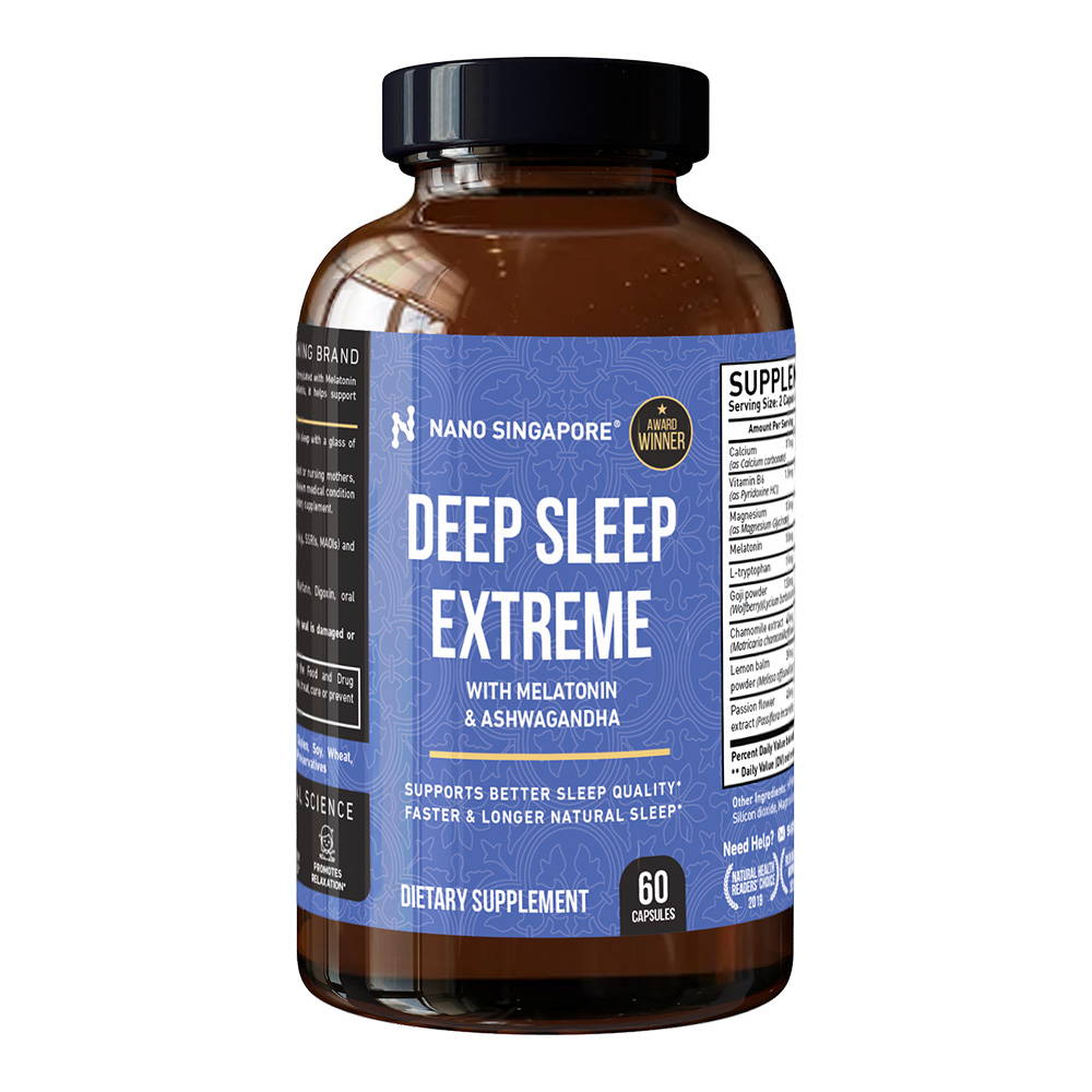 A bottle of Nano Singapore's best ashwagandha supplement