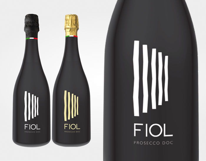 Просекко в чехле. Fiol Prosecco. Prosecco Design package. Fiol игристое. Просекко черная бутылка.