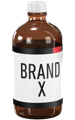 a bottle of brand x powder or liquid collagen compared to our best collagen gummies