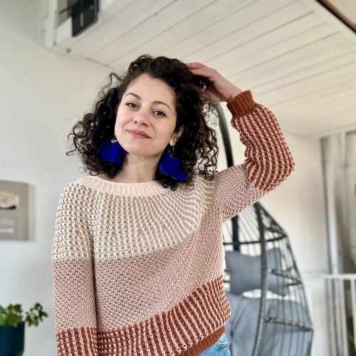 Patroon voor gehaakte medley-trui: Laat je creativiteit de vrije loop met de mozaïekhaaktechniek!