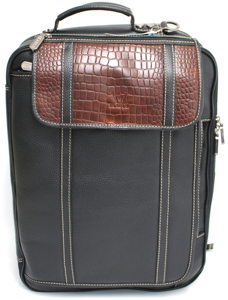 Quality Full Grain Leather Travel Bag / Briefcase Doubles as Backpack
