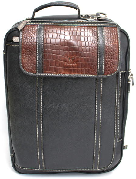 Quality Full Grain Leather Travel Bag / Briefcase Doubles as Backpack