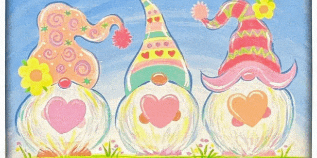 Spring Gnomes ALL AGES  - Painting Class promotional image